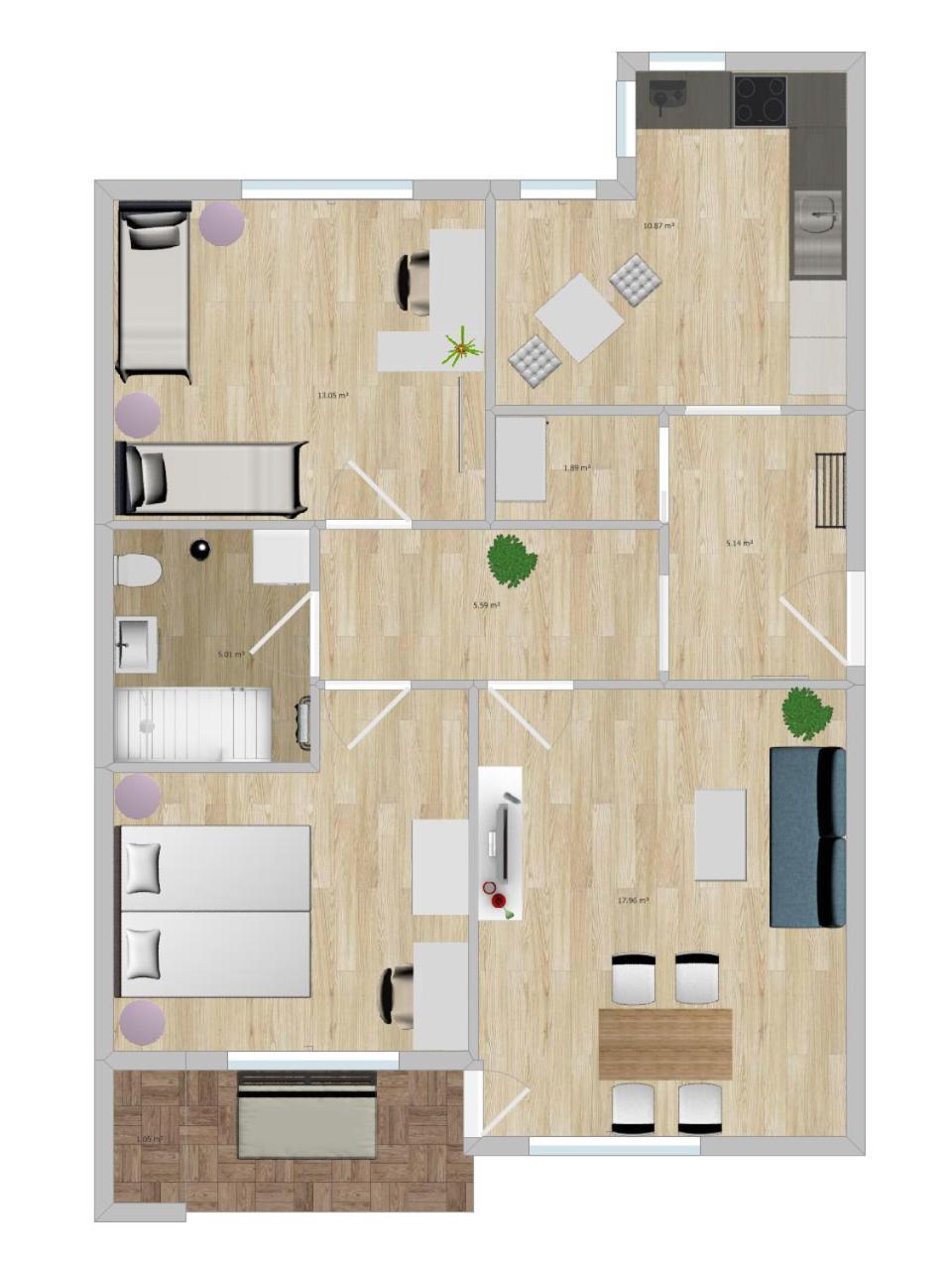 Apartment 3-zimmer Naehe Messe & Maschsee
